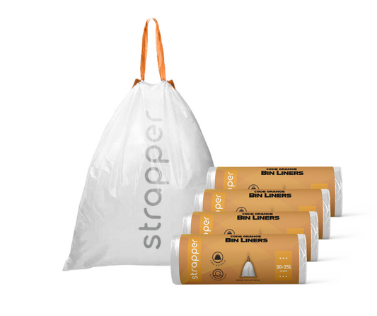 Strapper Afvalzakken Oranje - Geschikt voor simplehuman code C - 30-35 liter